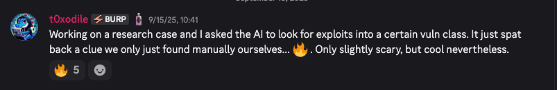 Discord'dagi foydalanuvchi fikri