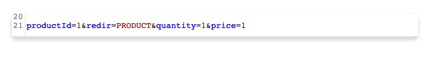 price parametrini o'zgartirish