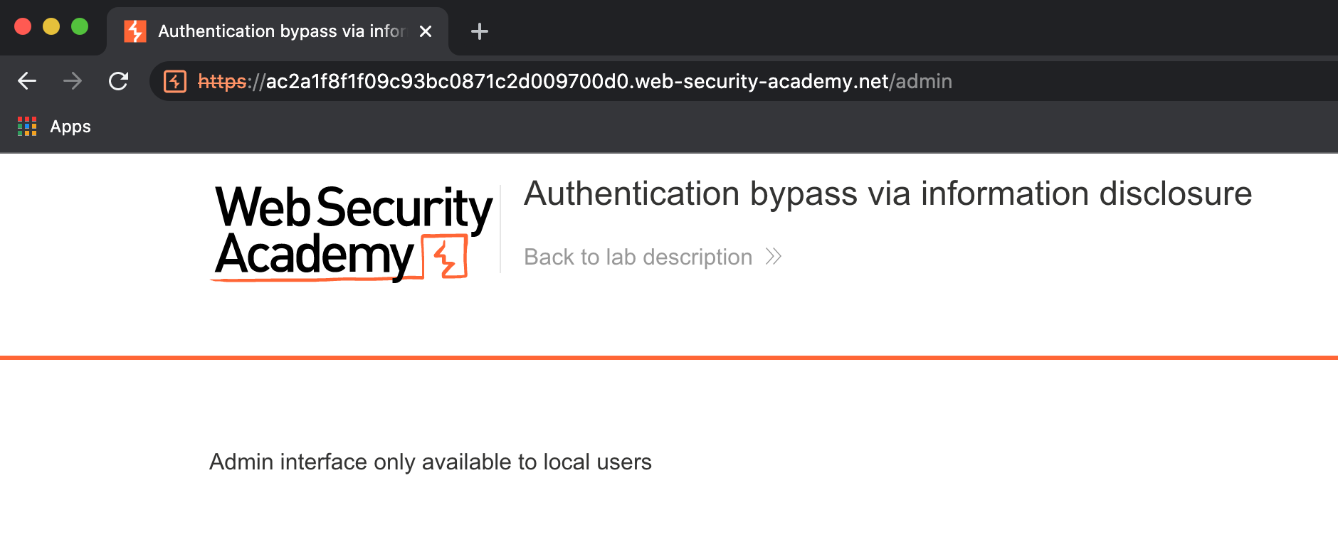 Siz kira olmaydigan Web Security Admin sahifasi